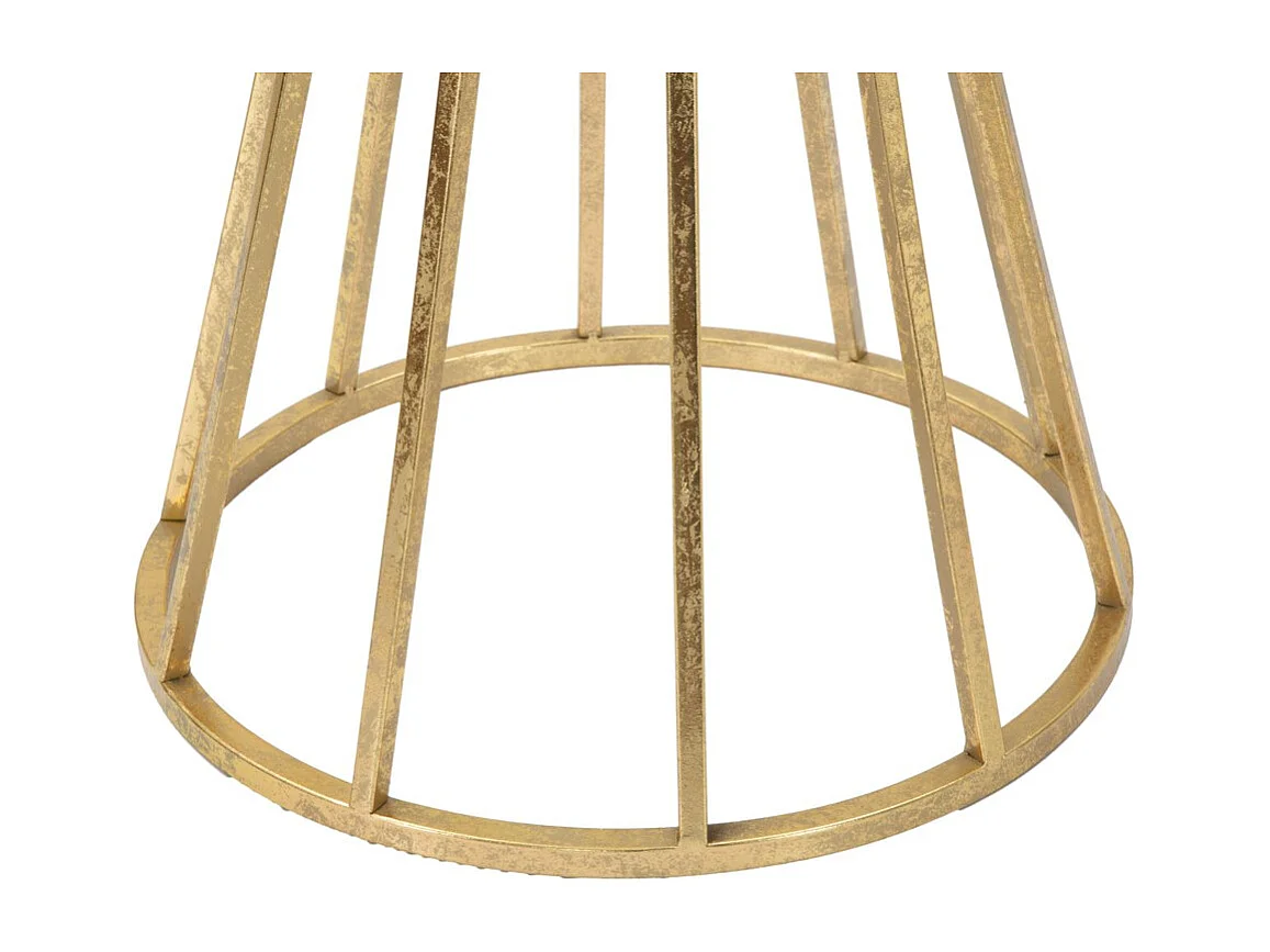 Stolik Kawowy MF519, Złoto, 38x38x80 cm, Seven Design