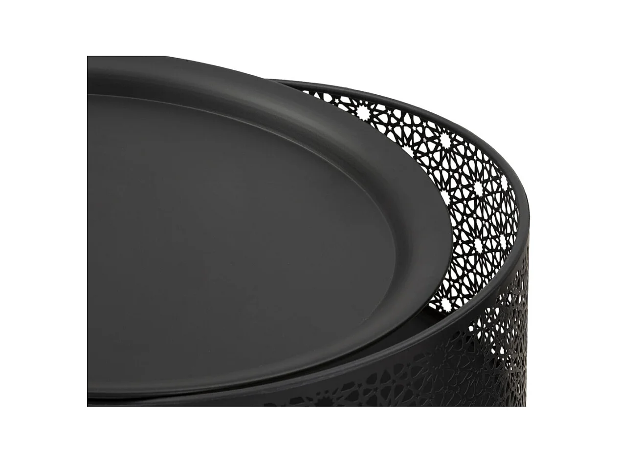 Koffietafel MF521, Zwart, 40x40x65 cm, Epikasa