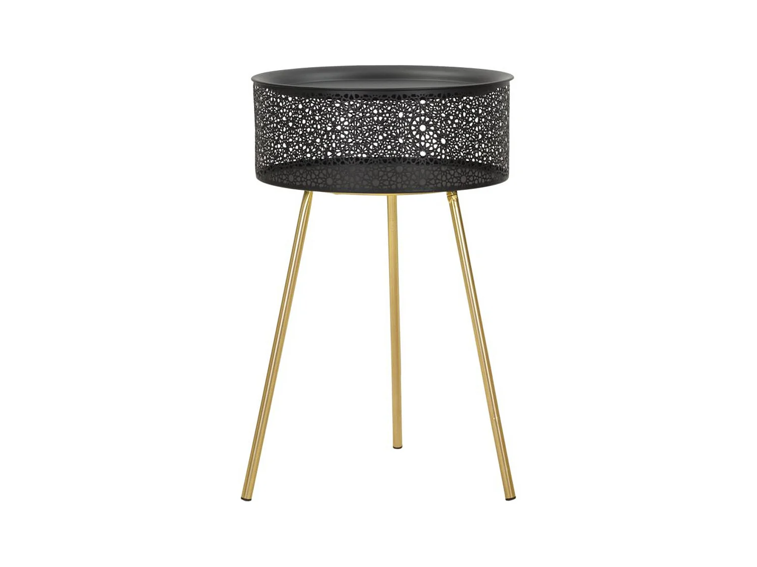 Table d'Appoint MF521, Noir, 40x40x65 cm, Epikasa