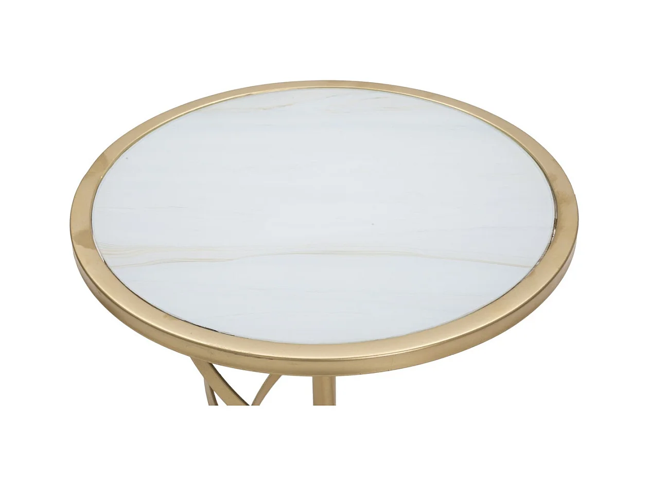 Stolik Kawowy MF546, Złoto, 38x38x61,5 cm, Epikasa