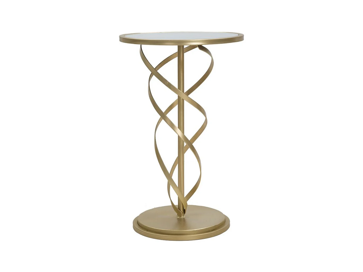 Table d'Appoint MF546, Or, 38x38x61,5 cm, Epikasa