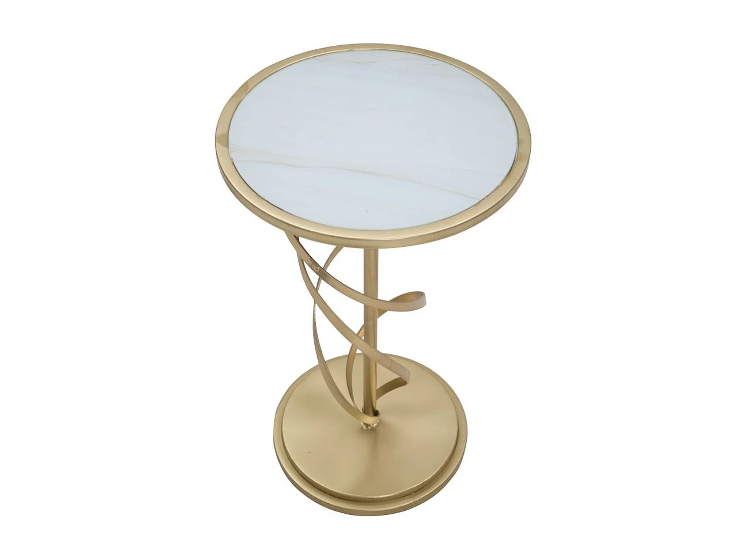 Table d'Appoint MF546, Or, 38x38x61,5 cm, Seven Design