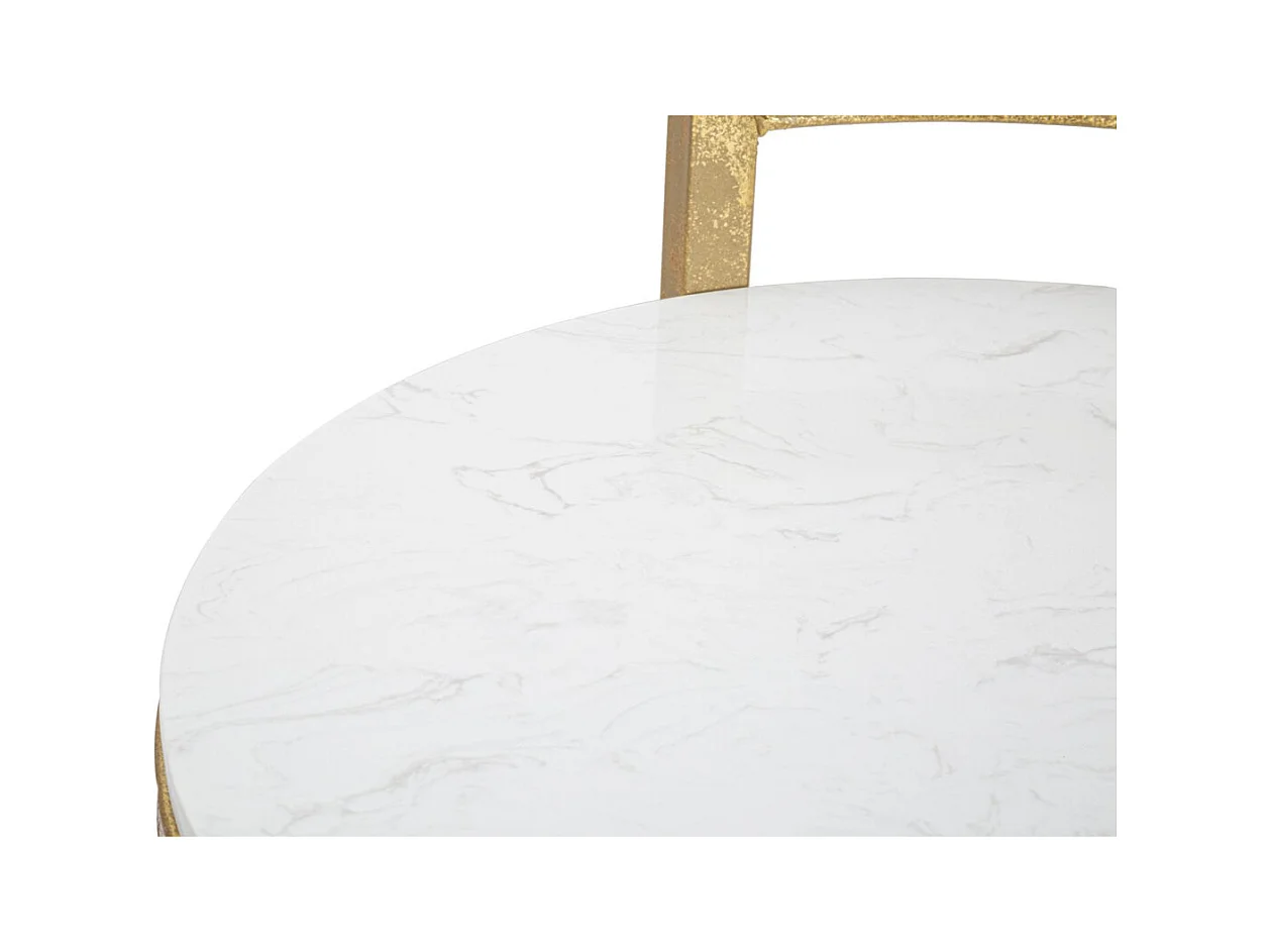 Stolik Kawowy MF531, Biały, 40,5x40,5x50,5 cm, Epikasa