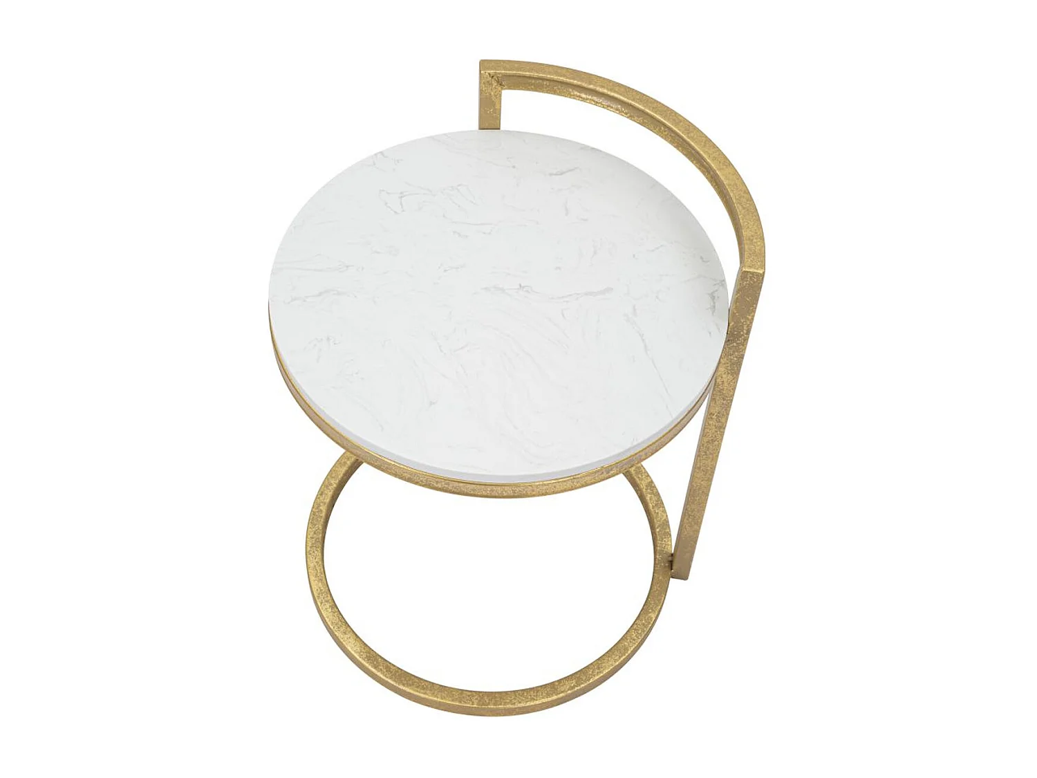 Stolik Kawowy MF531, Biały, 40,5x40,5x50,5 cm, Seven Design