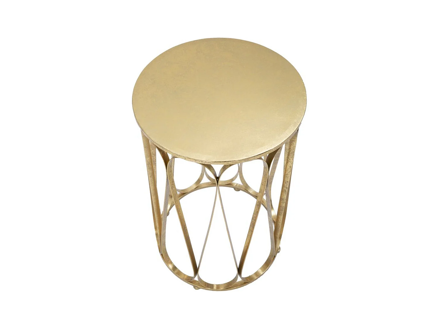 Mesa de Centro MF520, Ouro, 37x37x58 cm, Epikasa