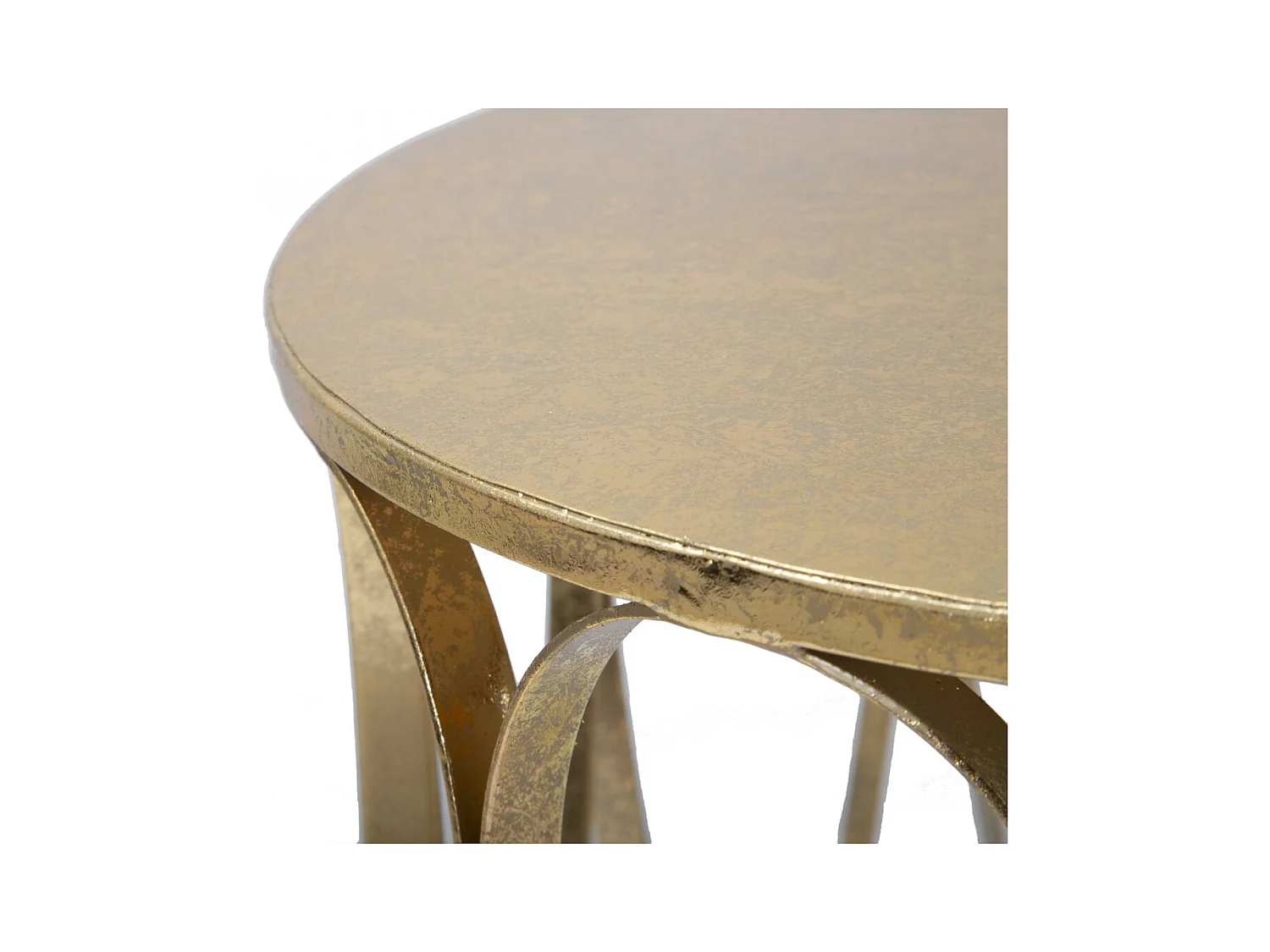 Mesa de Centro MF520, Ouro, 37x37x58 cm, Epikasa