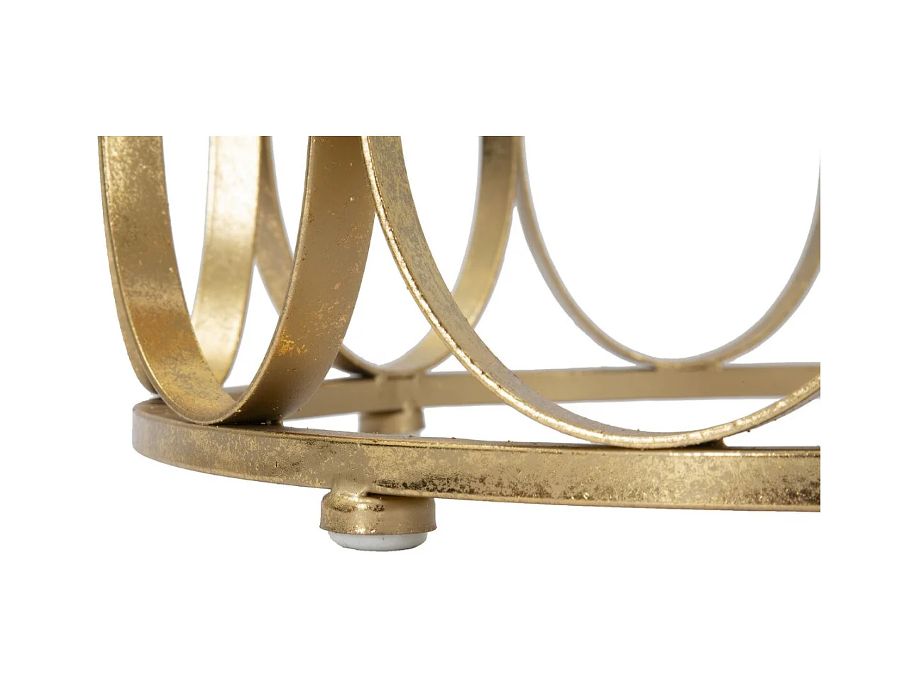 Mesa de Centro MF520, Ouro, 37x37x58 cm, Epikasa