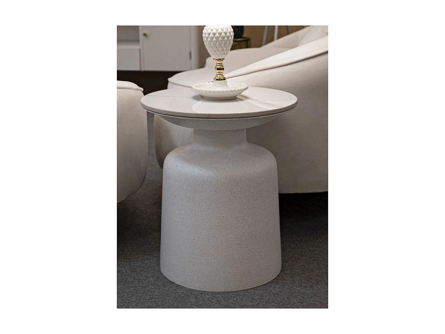 Stolik Kawowy MF526, Biały, 40x40x47 cm, Seven Design