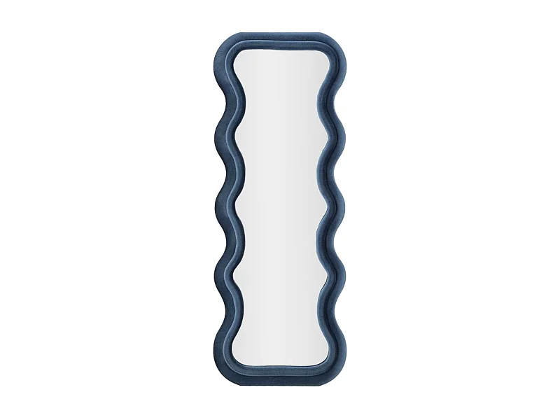 Specchio con Cornice Onde 2, Blu, 60x6x160 cm, Epikasa