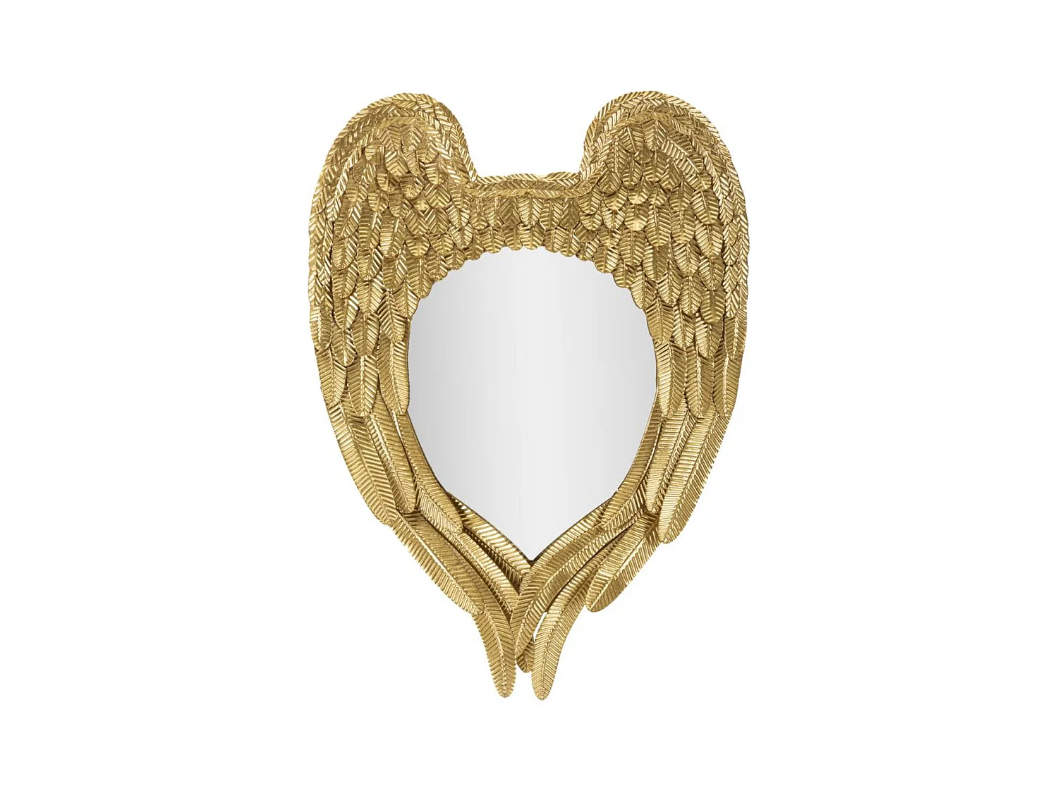 Miroir avec Cadre Ailes 5, Or, 99x2,5x72 cm, Epikasa