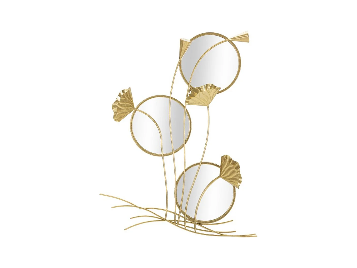 Specchio con Cornice MF499, Oro, 65x8x88 cm, Epikasa