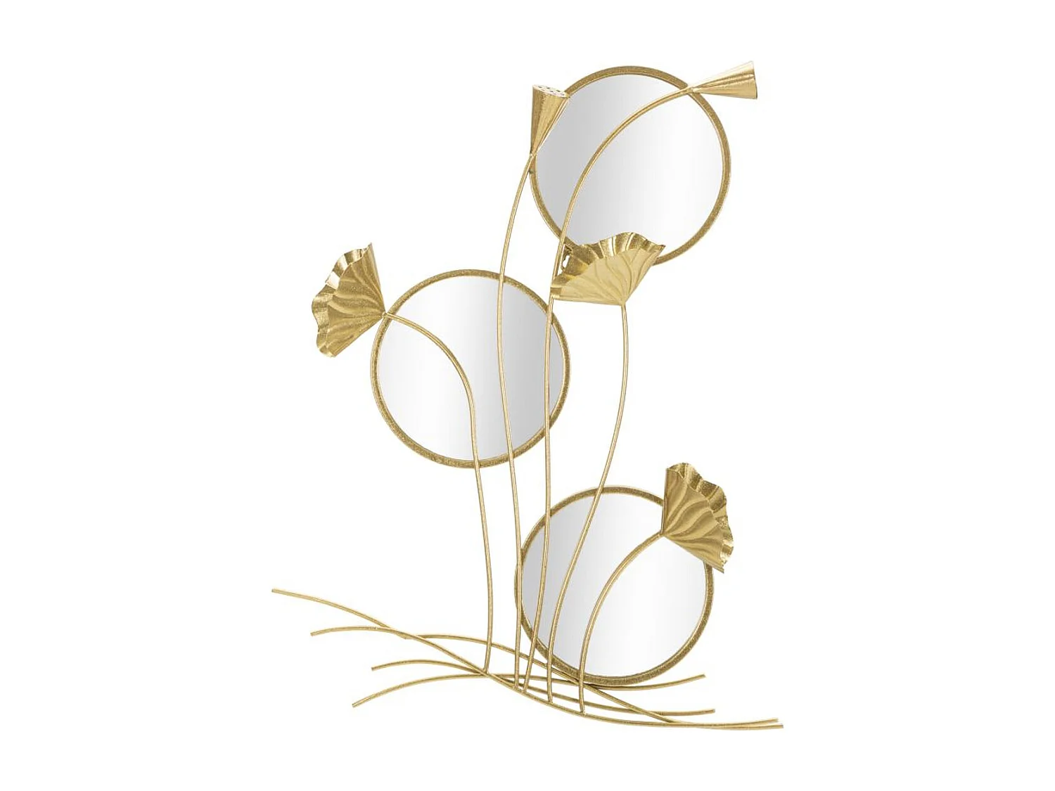 Ingelijste Spiegel MF499, Goud, 65x8x88 cm, Seven Design