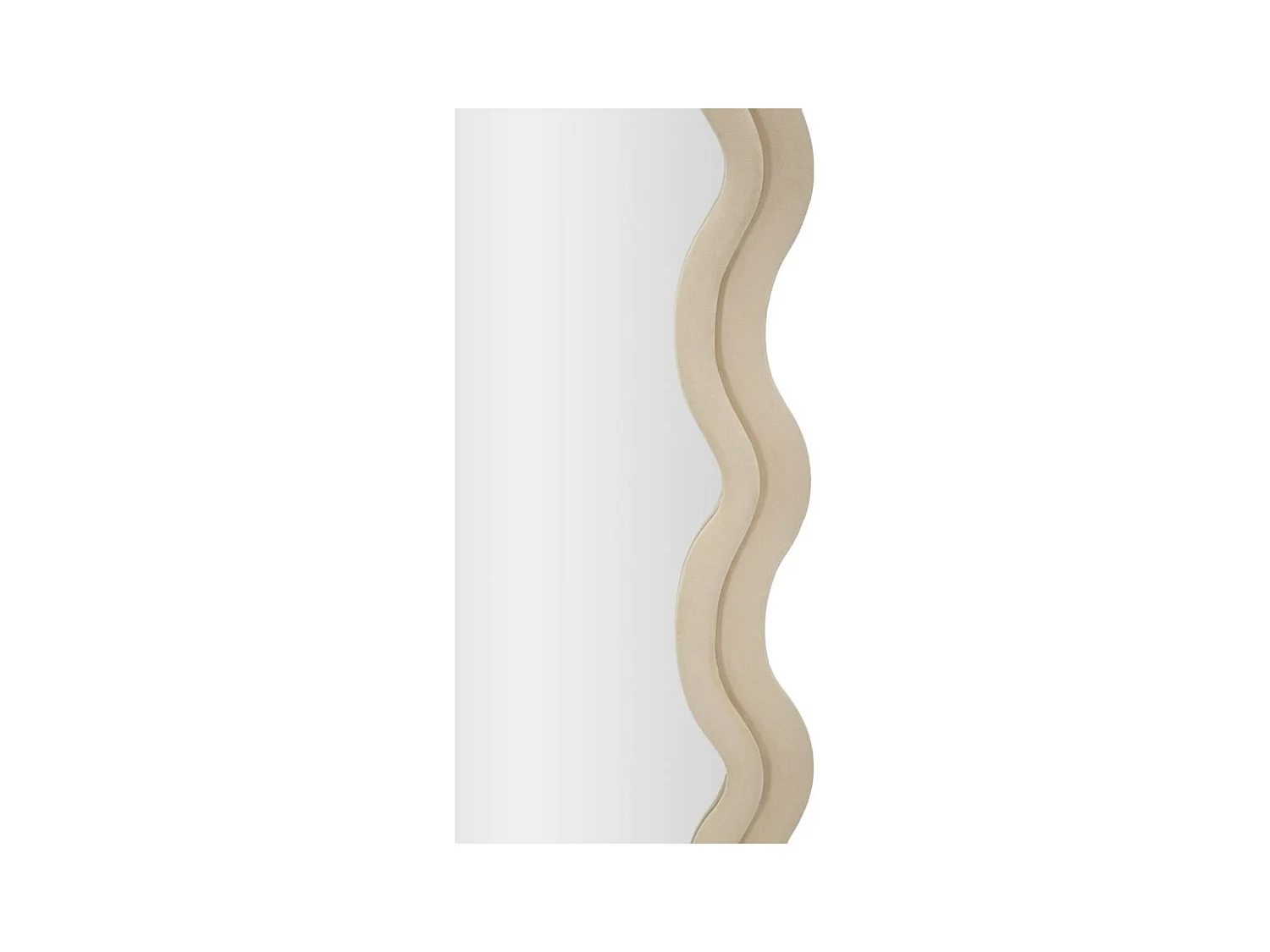 Specchio con Cornice Onde 3, Beige, 60x6x160 cm, Epikasa