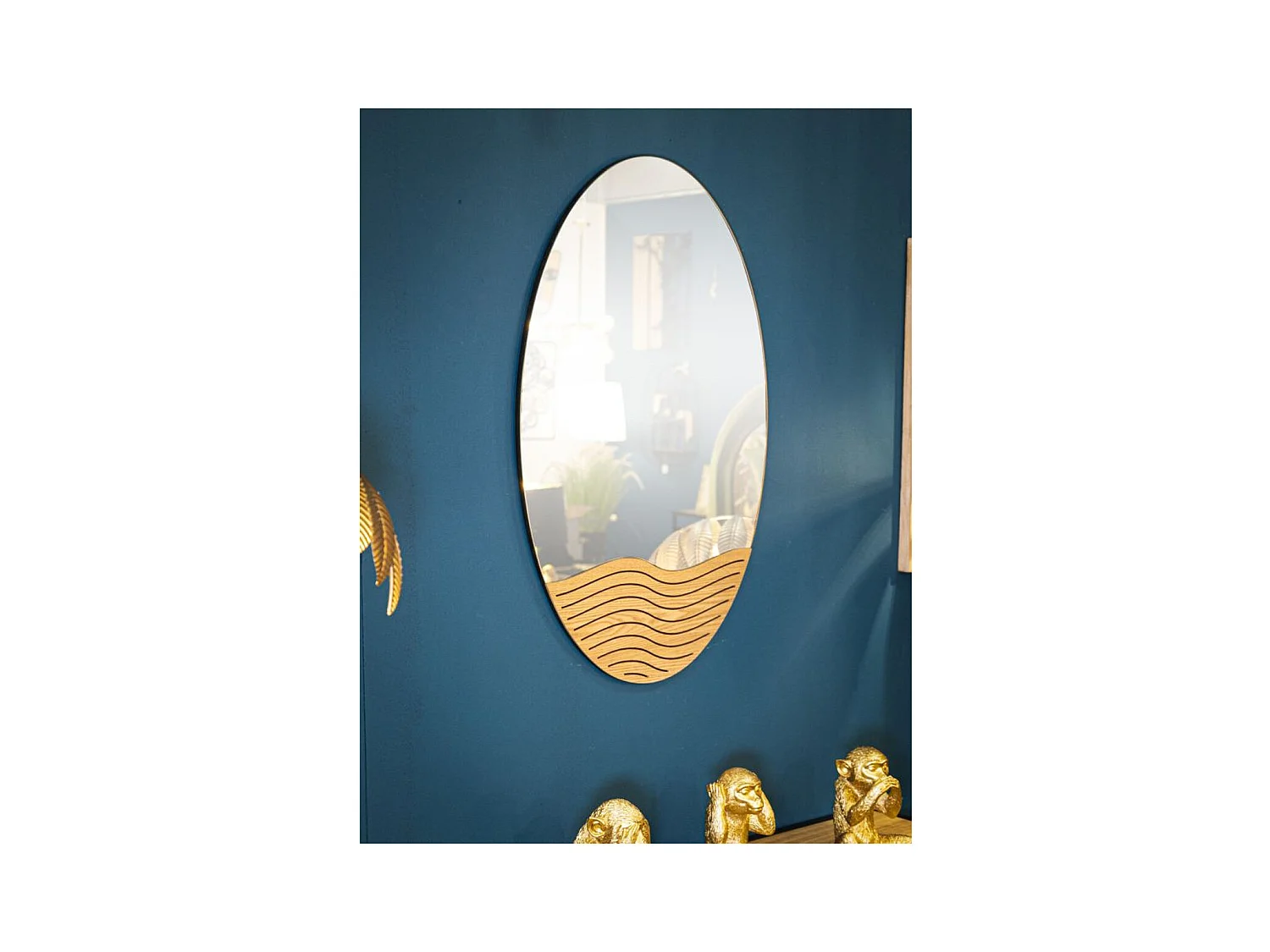 Espelho com Moldura Dune, Multicolorido, 50x1,5x80 cm, Epikasa