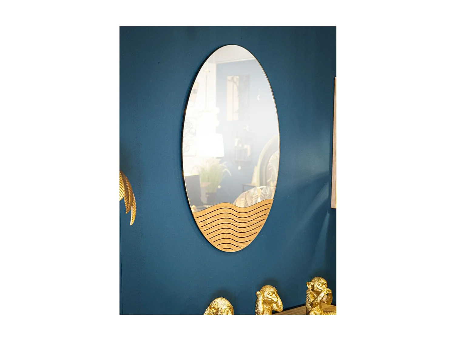 Lustro w Ramie Dune, Wielokolorowy, 50x1,5x80 cm, Seven Design