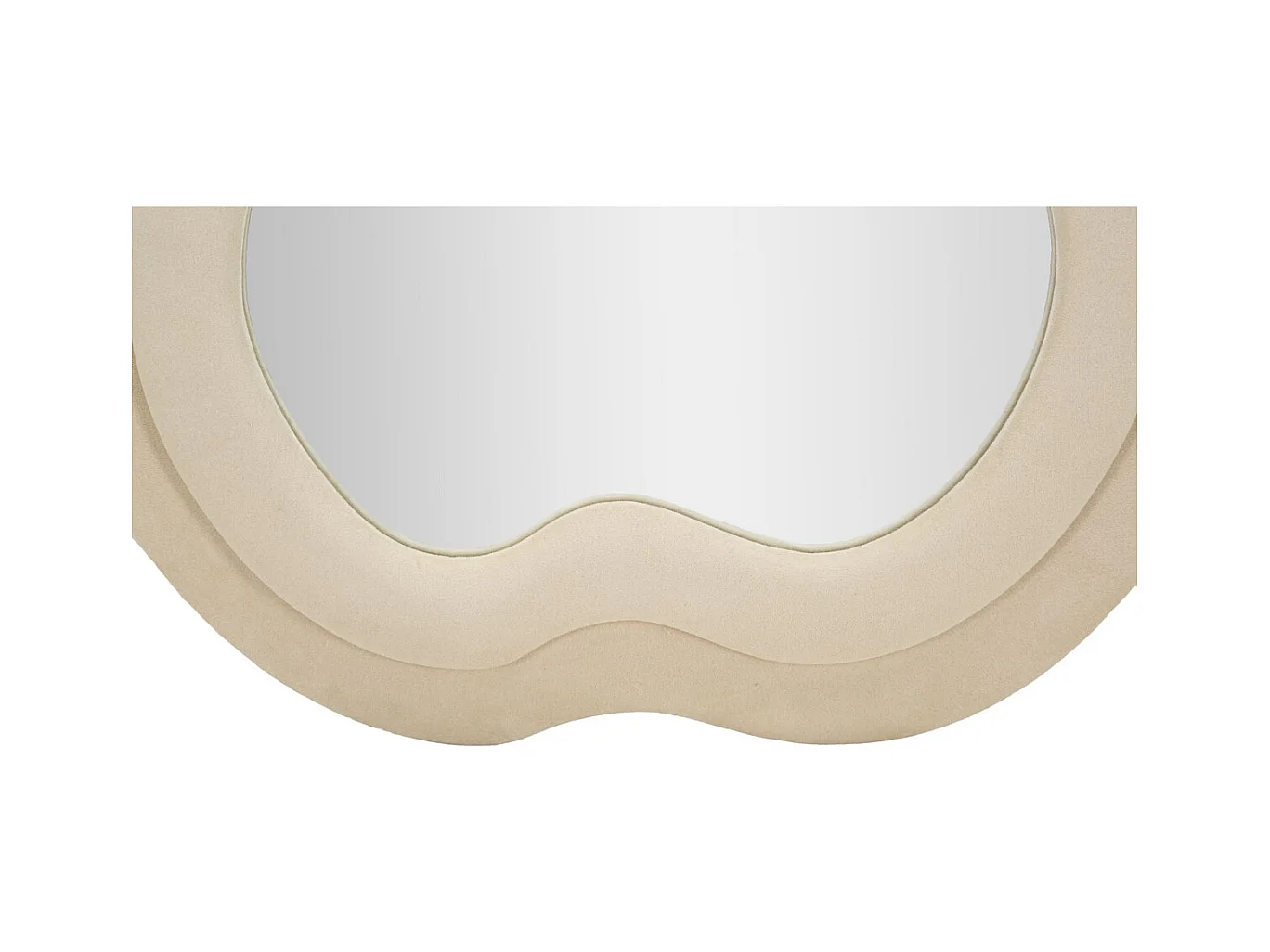 Specchio con Cornice Onde, Beige, 60x4x160 cm, Epikasa