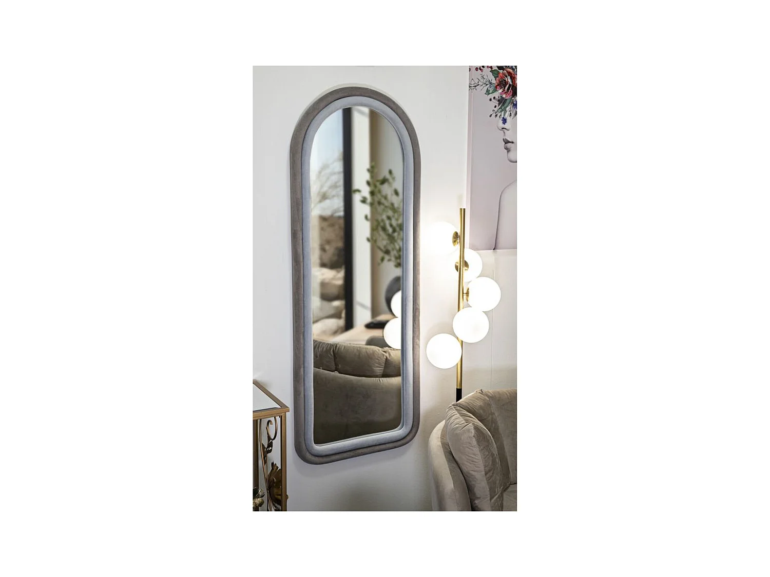 Ingelijste Spiegel MF465, Veelkleurig, 60x4x160 cm, Epikasa