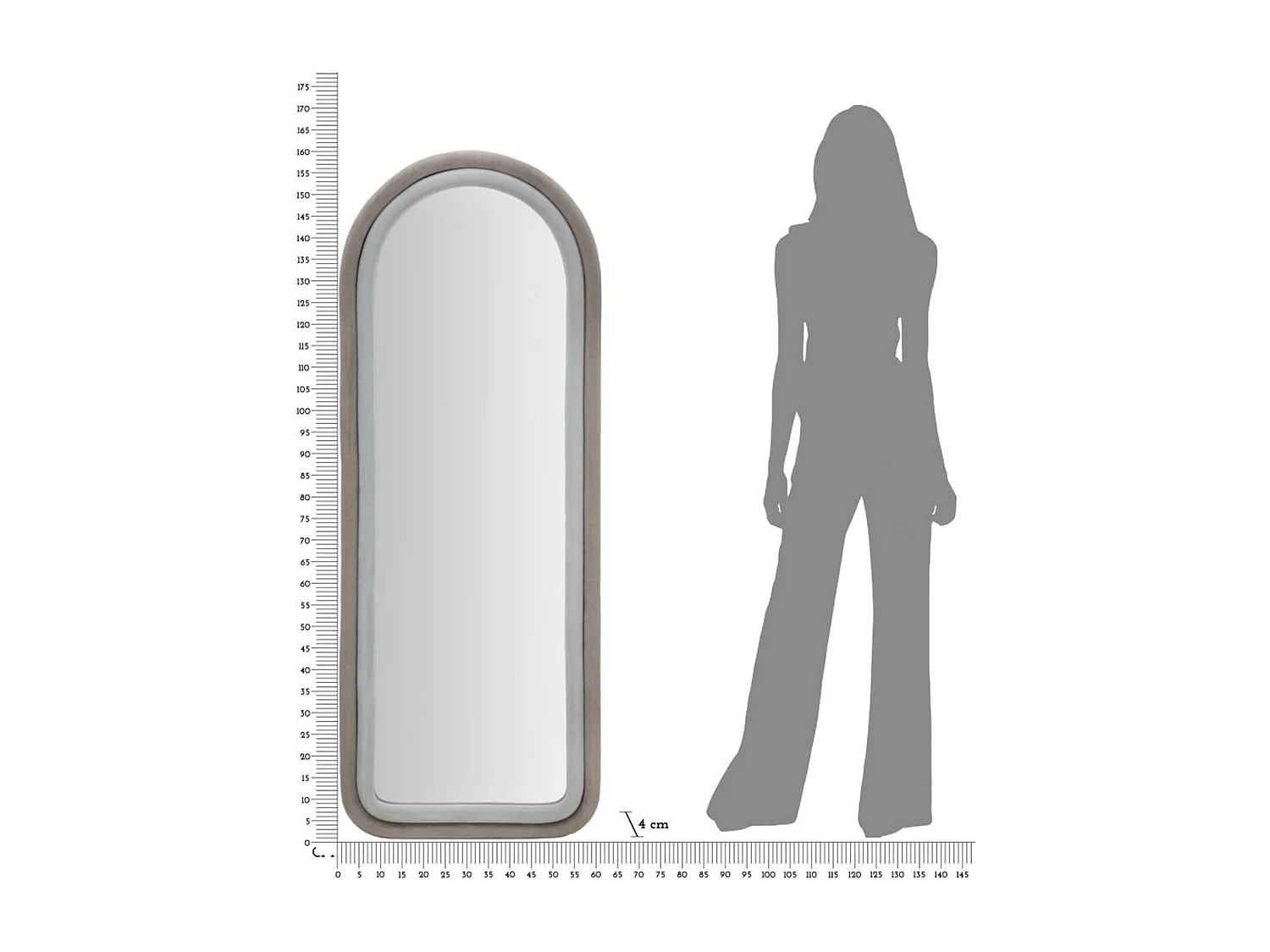 Specchio con Cornice MF465, Multicolore, 60x4x160 cm, Epikasa