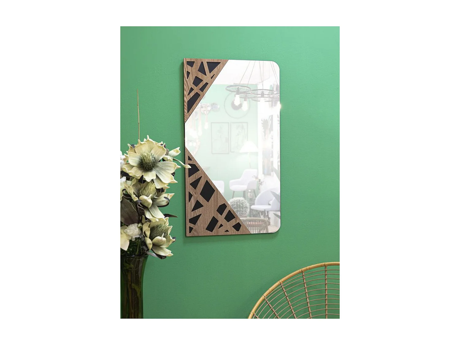 Lustro w Ramie MF481, Wielokolorowy, 50x1x90 cm, Seven Design