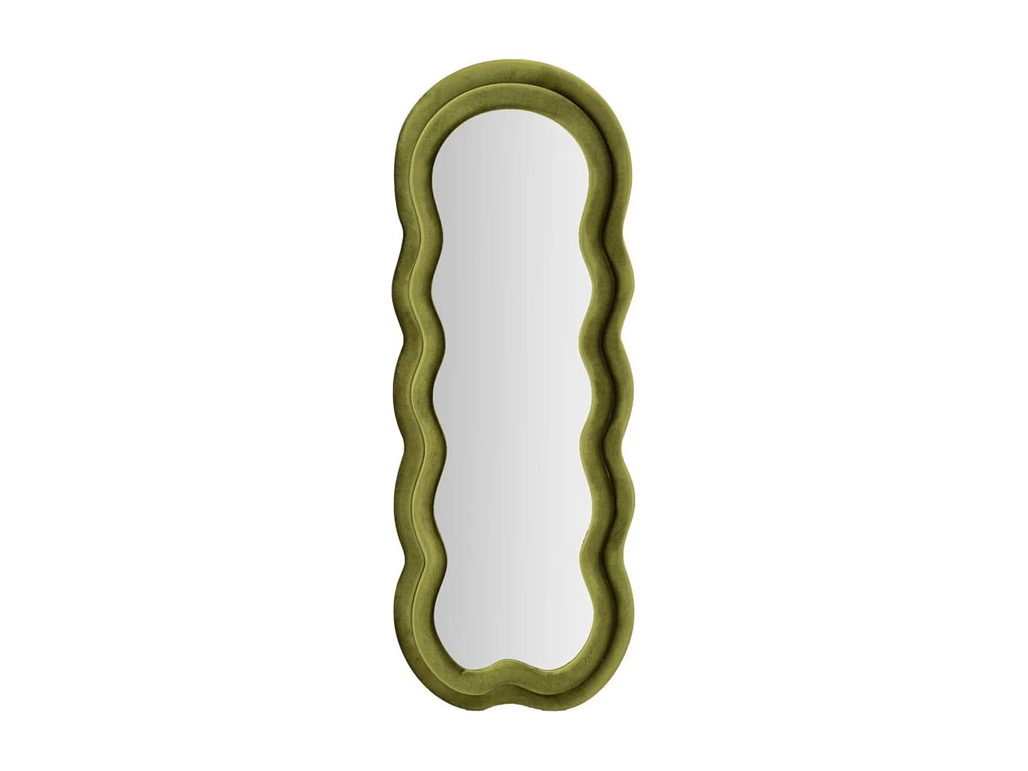 Espelho com Moldura Ondas 1, Verde, 60x4x160 cm, Epikasa