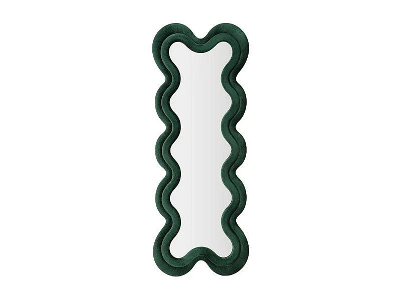 Specchio con Cornice Onde 4, Verde, 58x4x160 cm, Epikasa