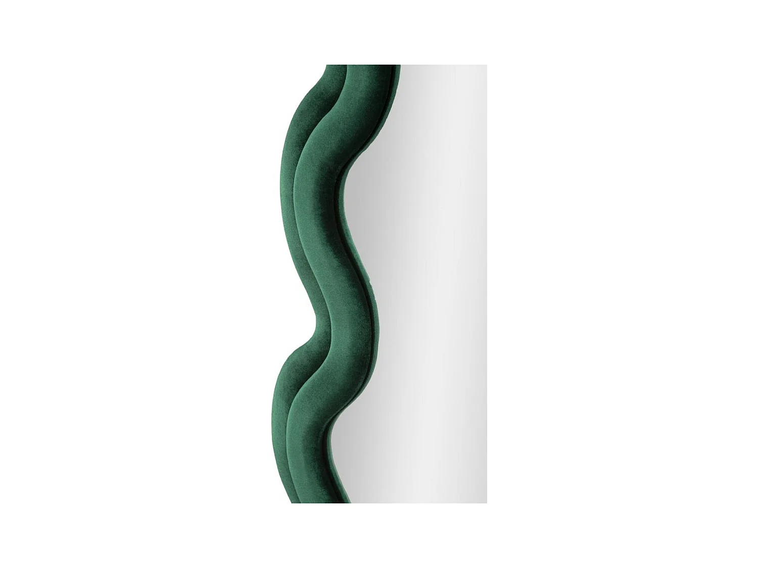 Specchio con Cornice Onde 4, Verde, 58x4x160 cm, Epikasa