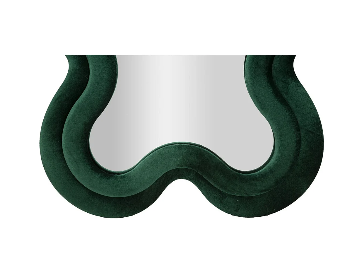 Specchio con Cornice Onde 4, Verde, 58x4x160 cm, Epikasa