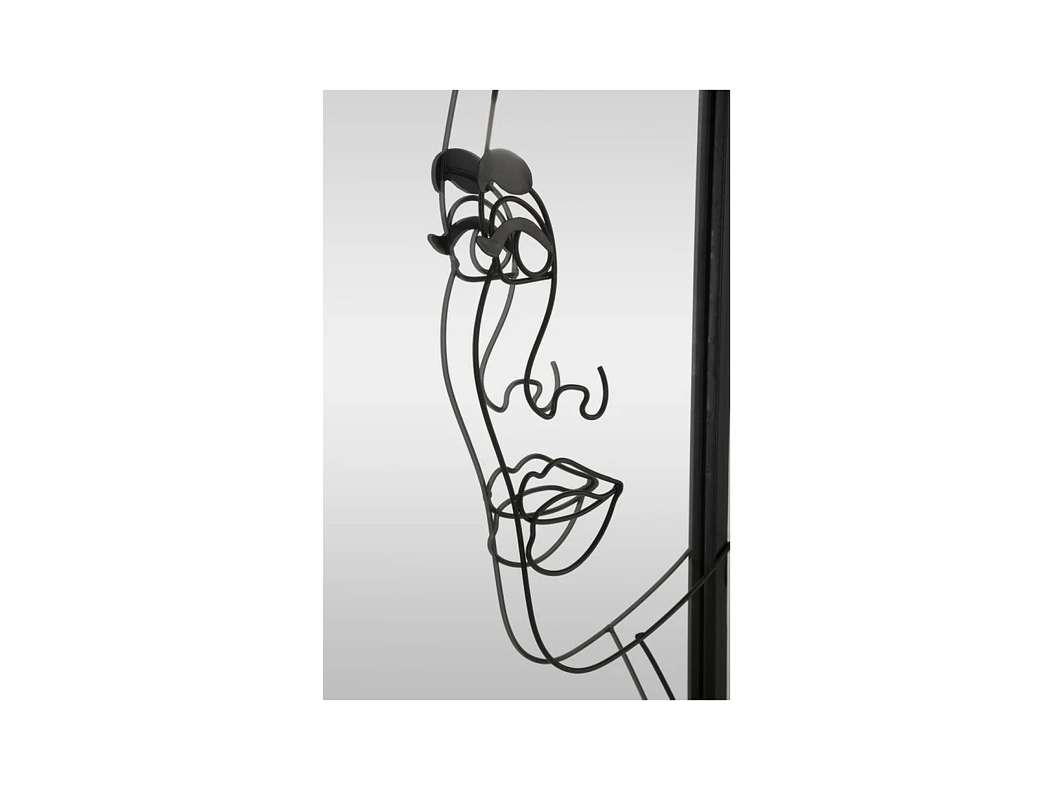 Ingelijste Spiegel MF508, Zwart, 64,8x3,8x85 cm, Epikasa