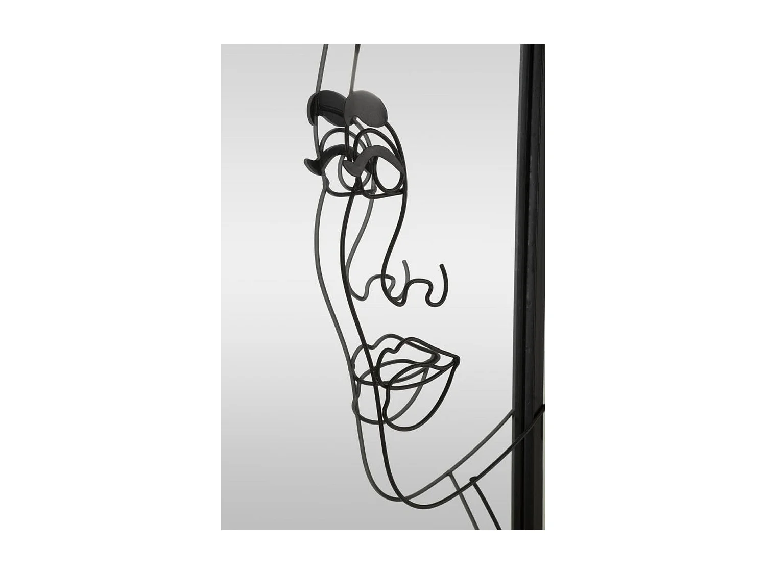 Lustro w Ramie MF508, Czarny, 64,8x3,8x85 cm, Seven Design