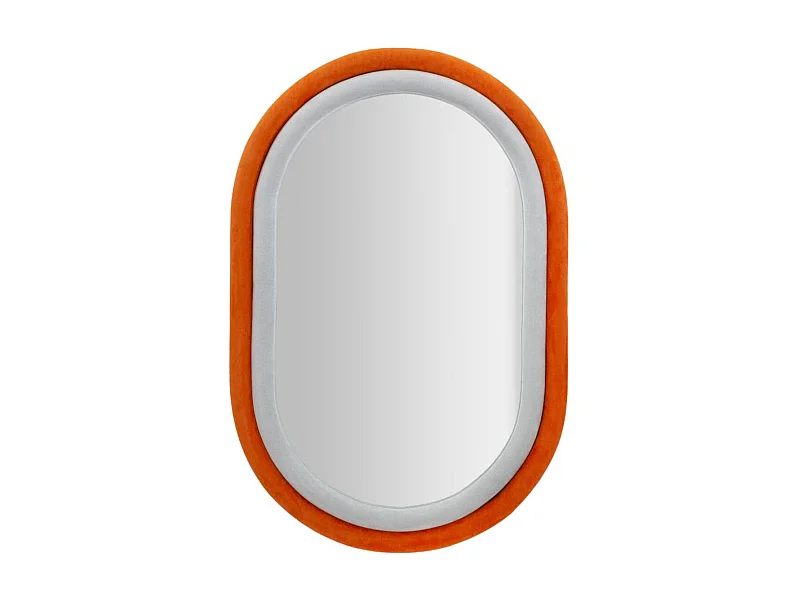 Espelho com Moldura MF469, Laranja, 60x4x90 cm, Epikasa