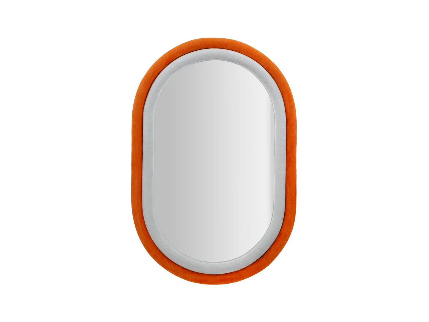 Espelho com Moldura MF469, Laranja, 60x4x90 cm, Epikasa