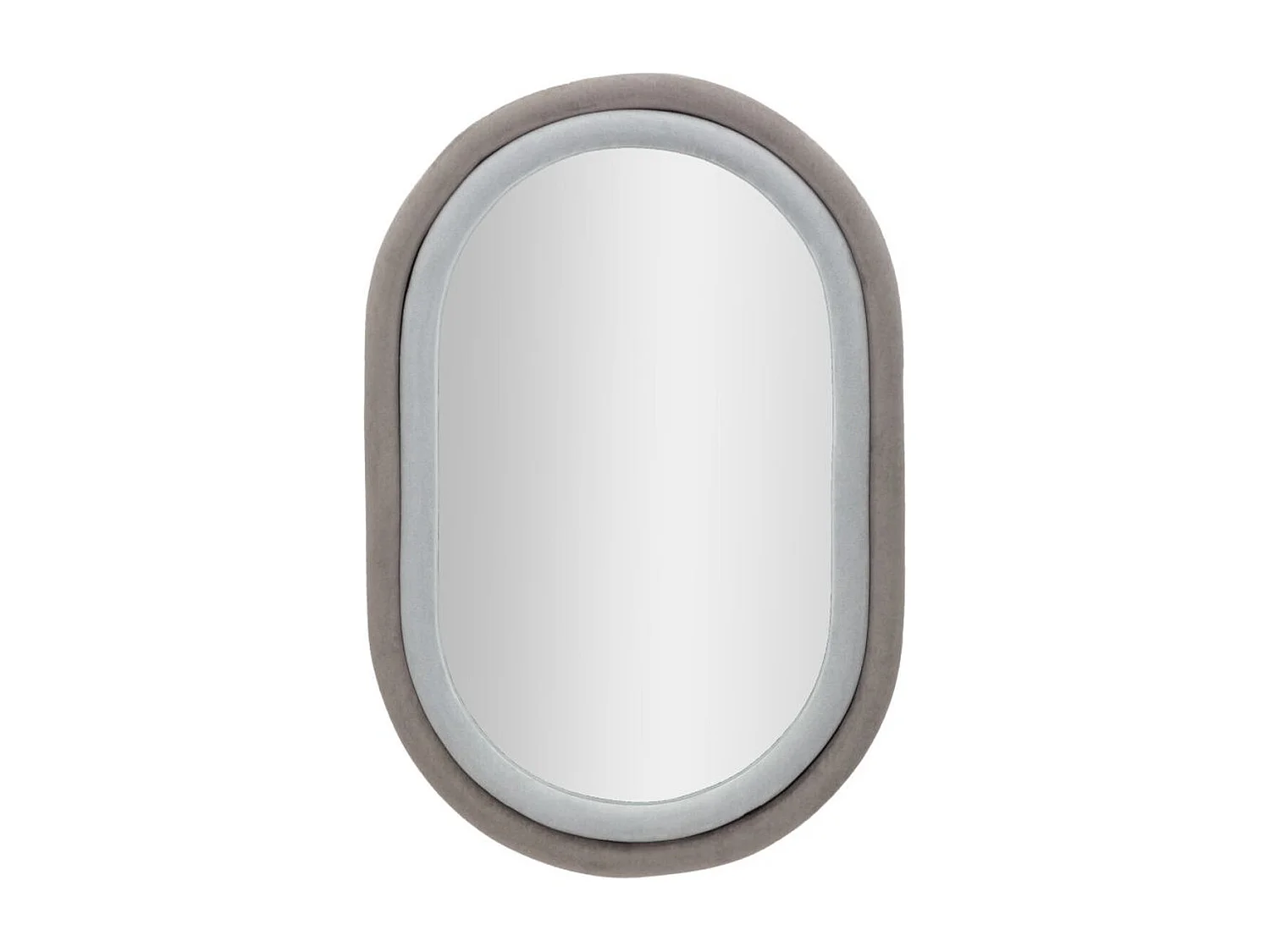 Lustro w Ramie MF468, Szary, 60x4x90 cm, Seven Design