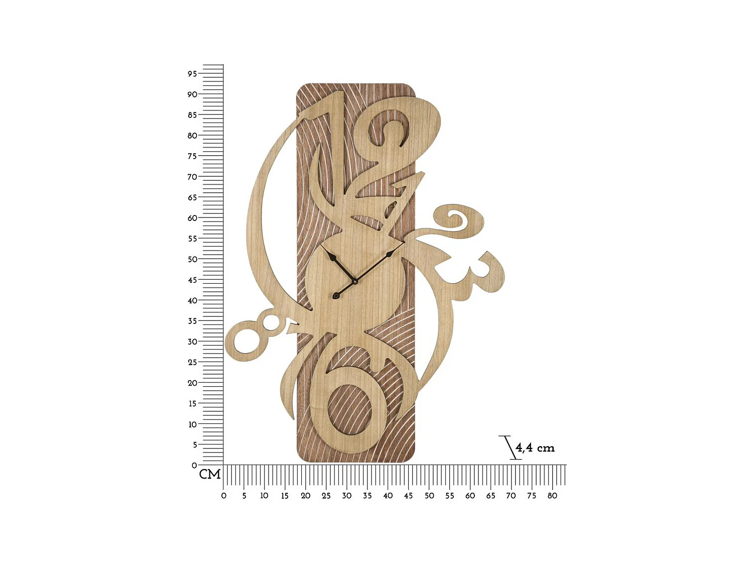 Relógio de Parede MF231, Castanho, 70x4,4x93 cm, Epikasa
