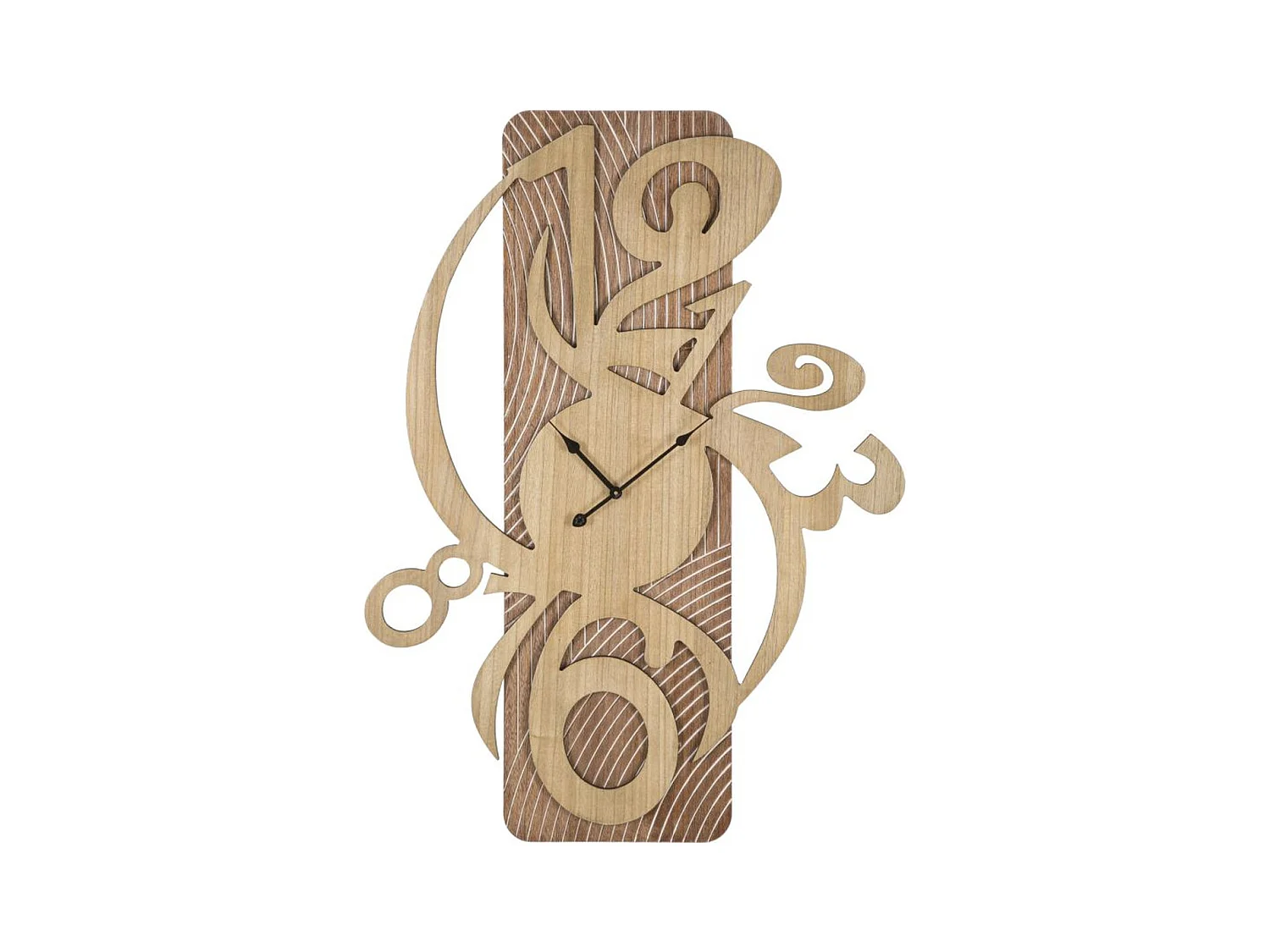 Horloge Murale MF231, Marron, 70x4,4x93 cm, Epikasa