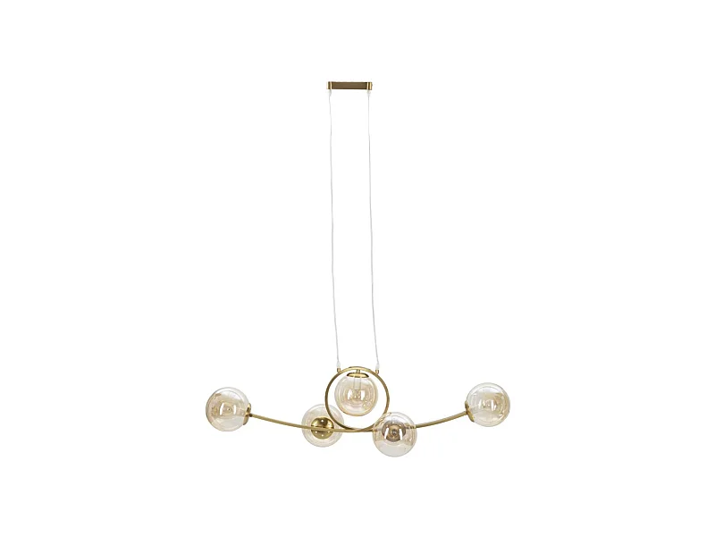 Hanglamp MF83, Goud, 100x30x30 cm, Seven Design