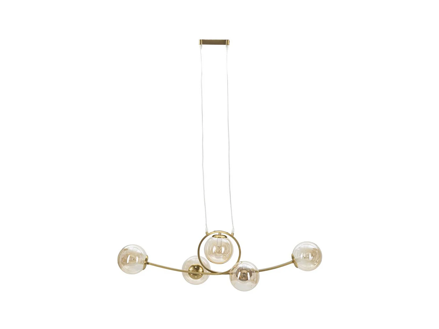 Hanglamp MF83, Goud, 100x30x30 cm, Seven Design