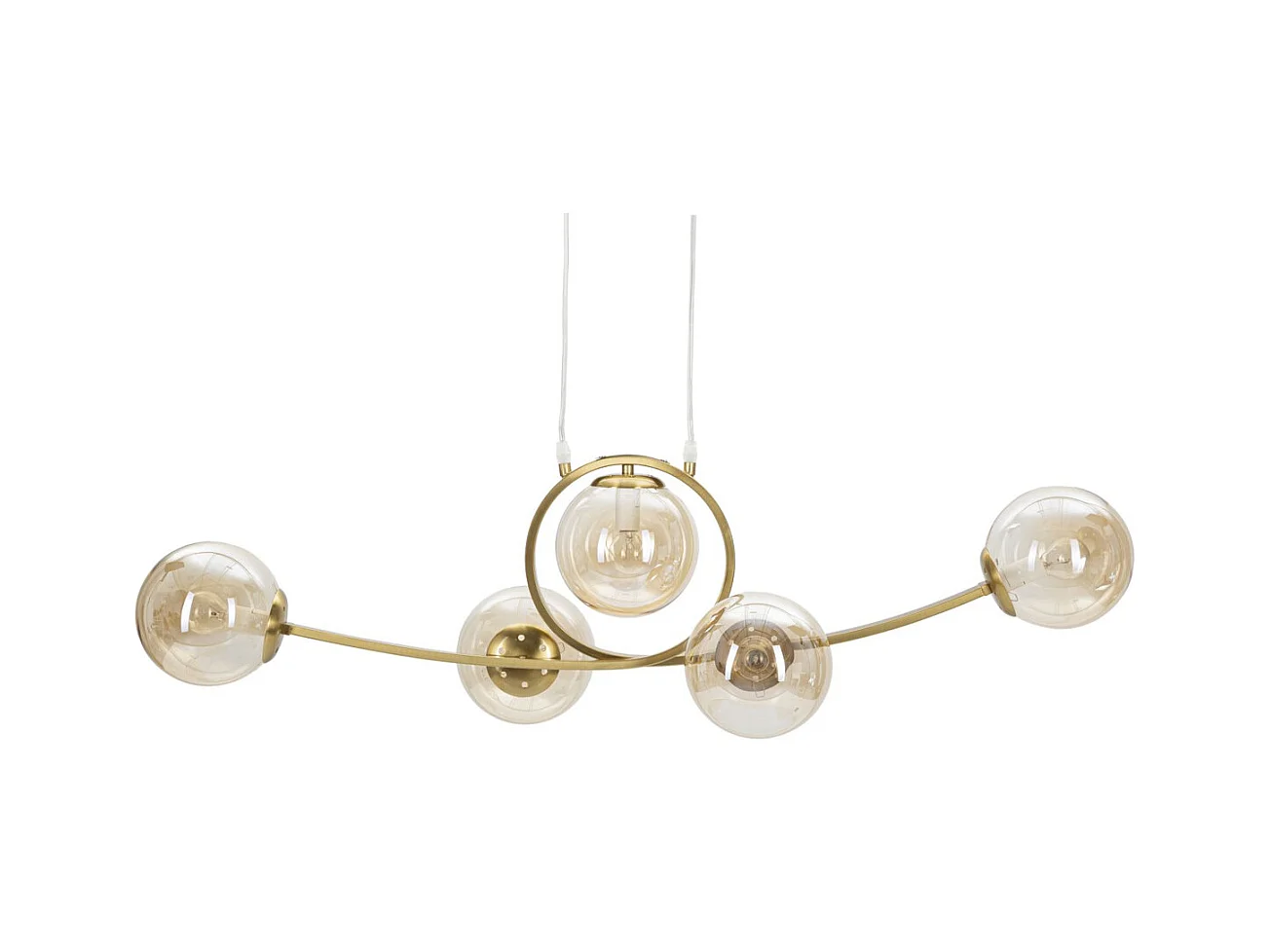 Hanglamp MF83, Goud, 100x30x30 cm, Seven Design