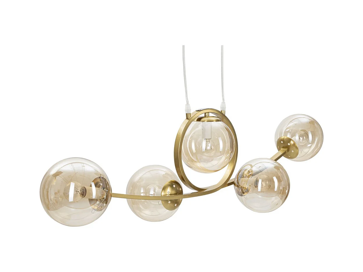 Hanglamp MF83, Goud, 100x30x30 cm, Seven Design