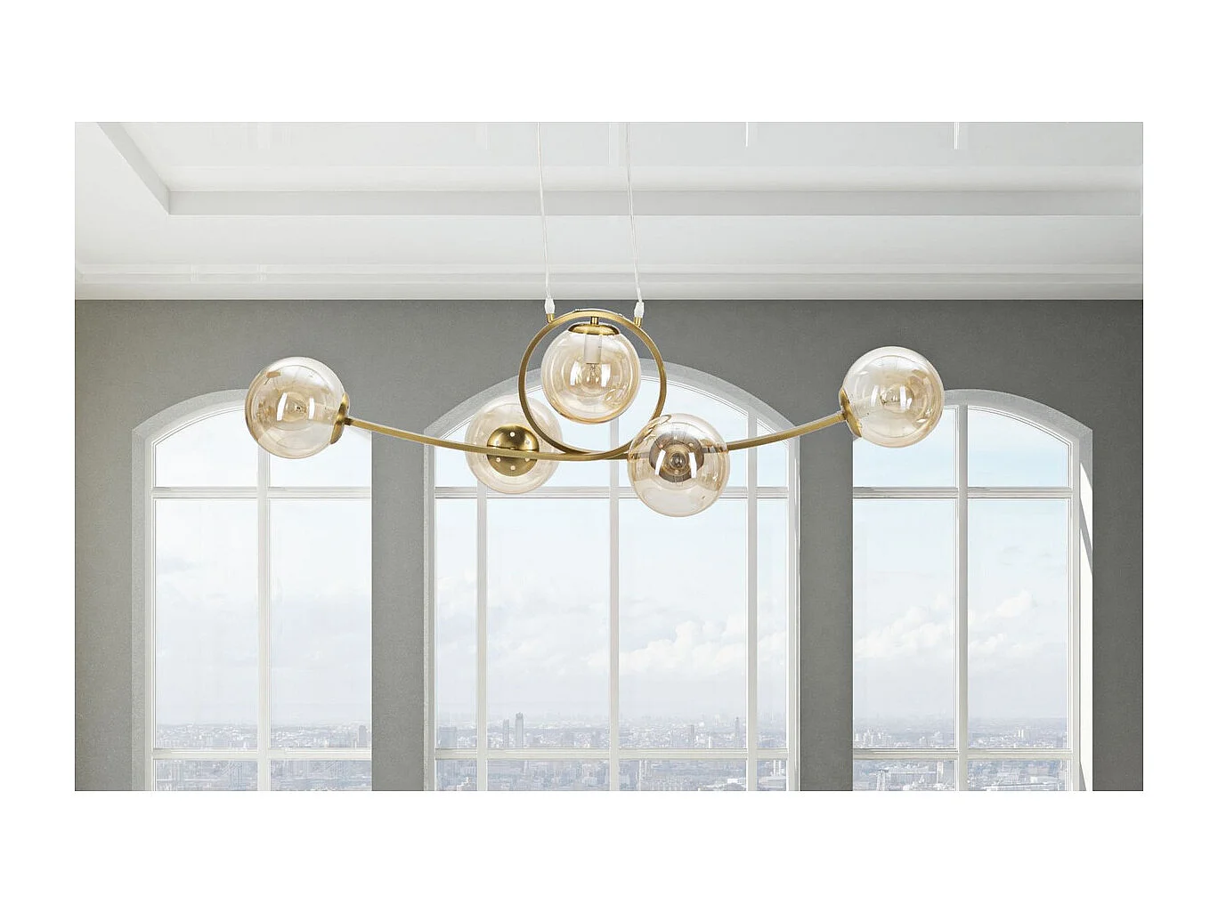 Suspension MF83, Or, 100x30x30 cm, Seven Design