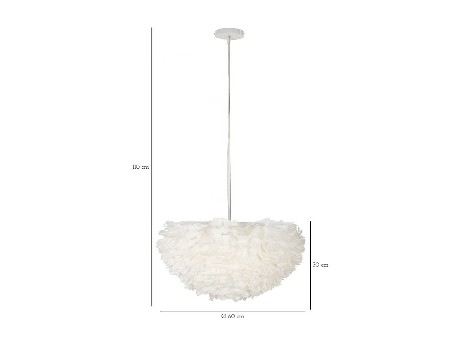 Hanglamp MF76, Wit, 60x60x30 cm, Epikasa