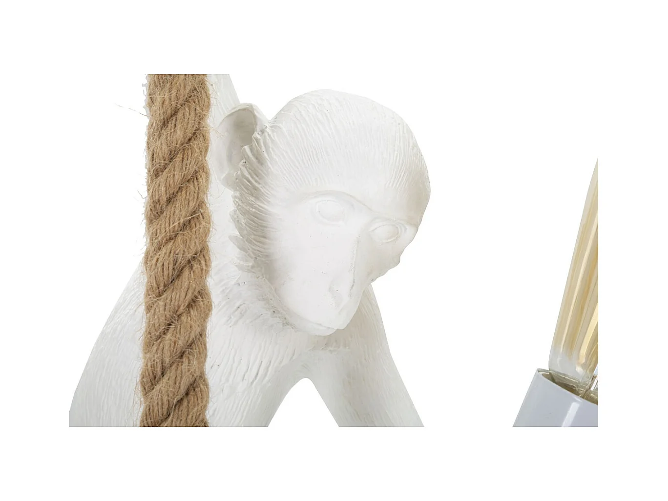Lampada a Sospensione Scimmia, Bianco, 27x32x60 cm, Epikasa