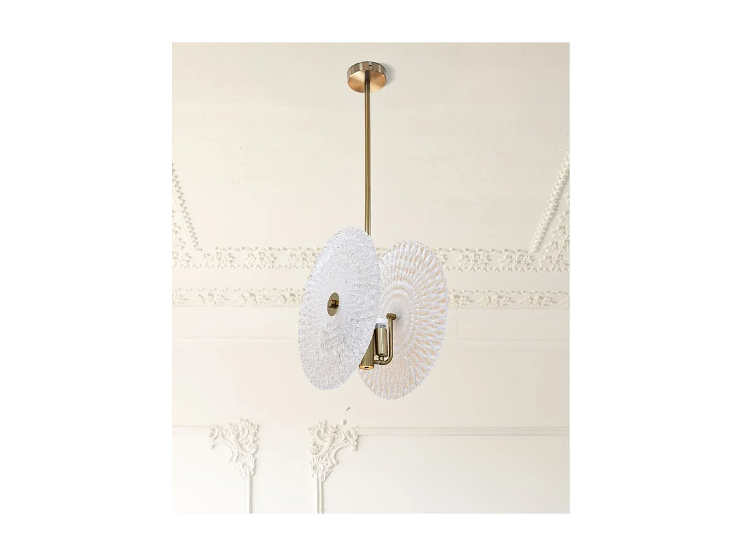 Lampa Wisząca MF86, Złoto, 35x18x80 cm, Epikasa