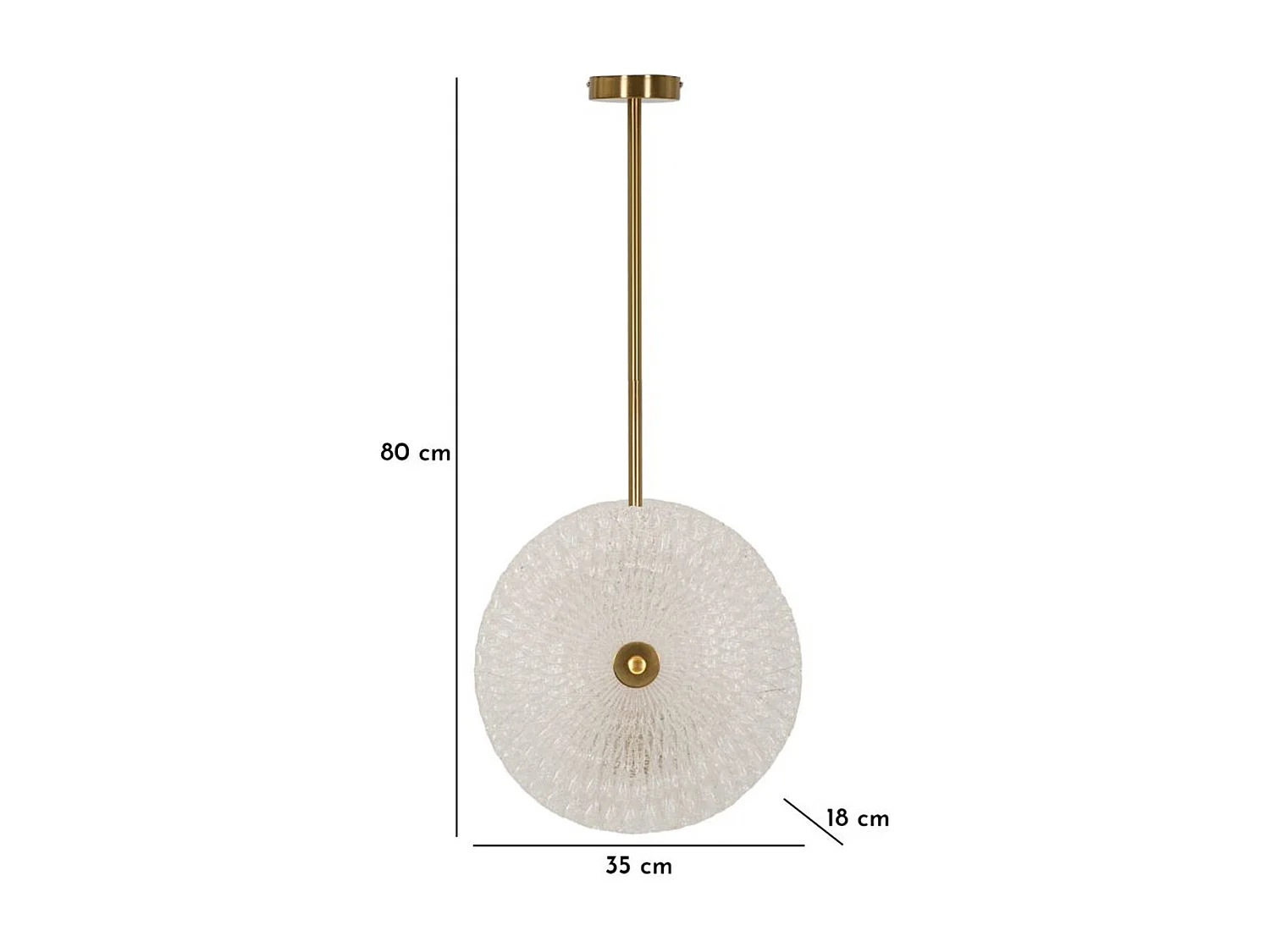 Suspension MF86, Or, 35x18x80 cm, Seven Design