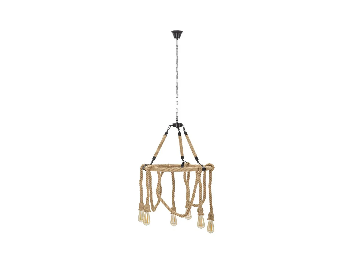 Lampada a Sospensione MF75, Marrone, 64x64x90 cm, Epikasa