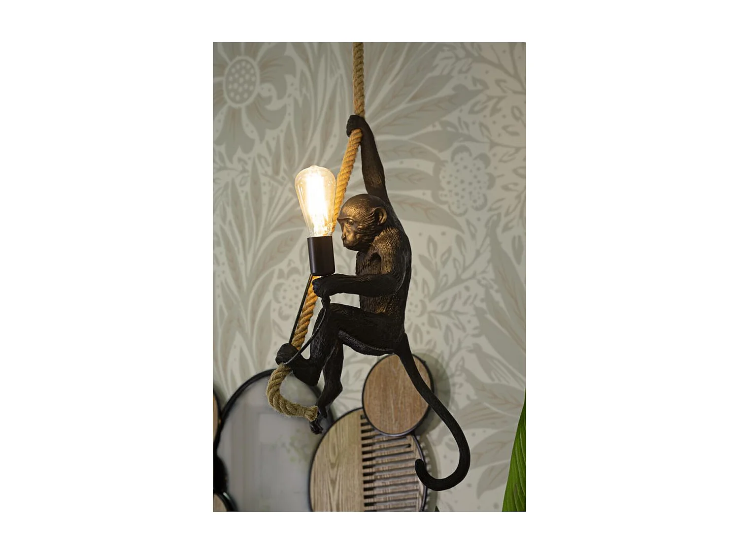 Suspension Singe 2, Noir, 27x32x60 cm, Seven Design