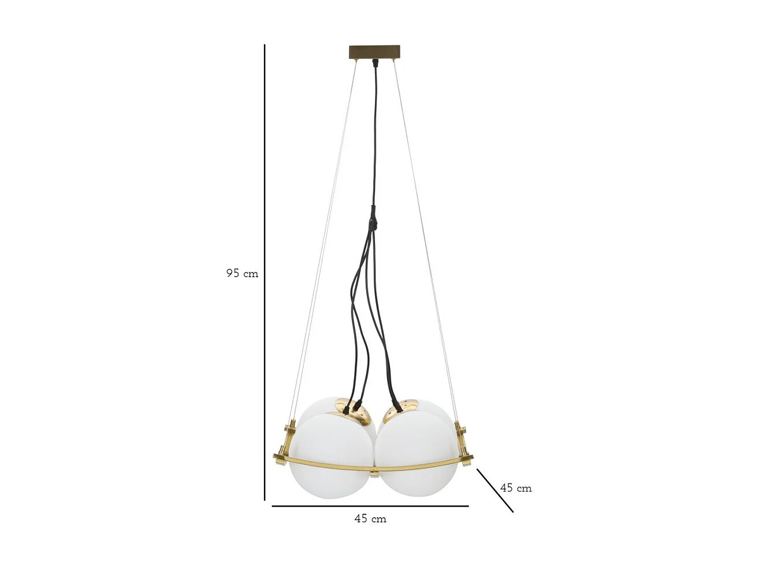Lampa Wisząca MF79, Biały, 45x45x20 cm, Seven Design