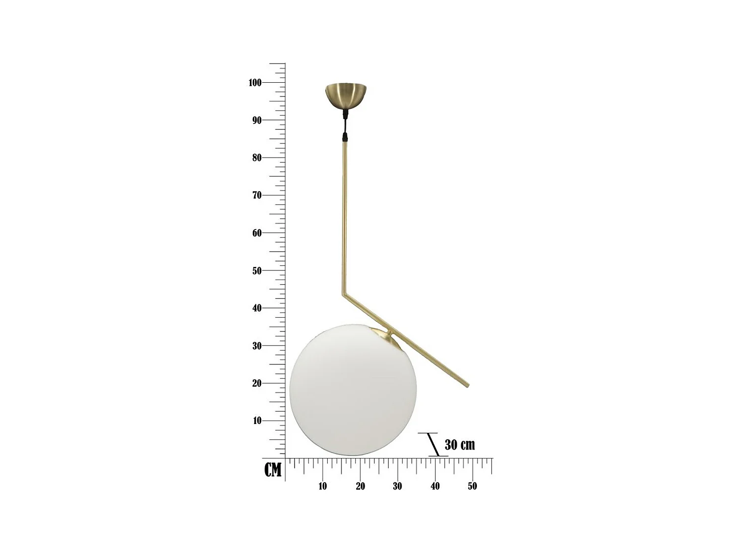 Suspension MF84, Blanc, 50x30x100 cm, Seven Design