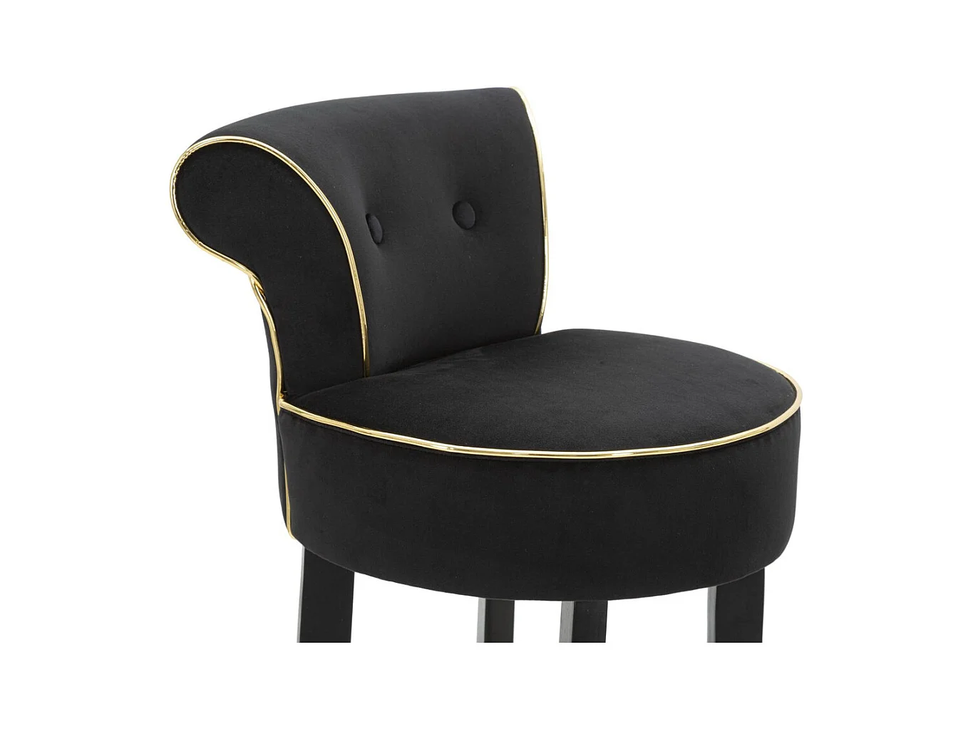 Tabouret Haut MF442, Noir, 46x48x96 cm, Seven Design