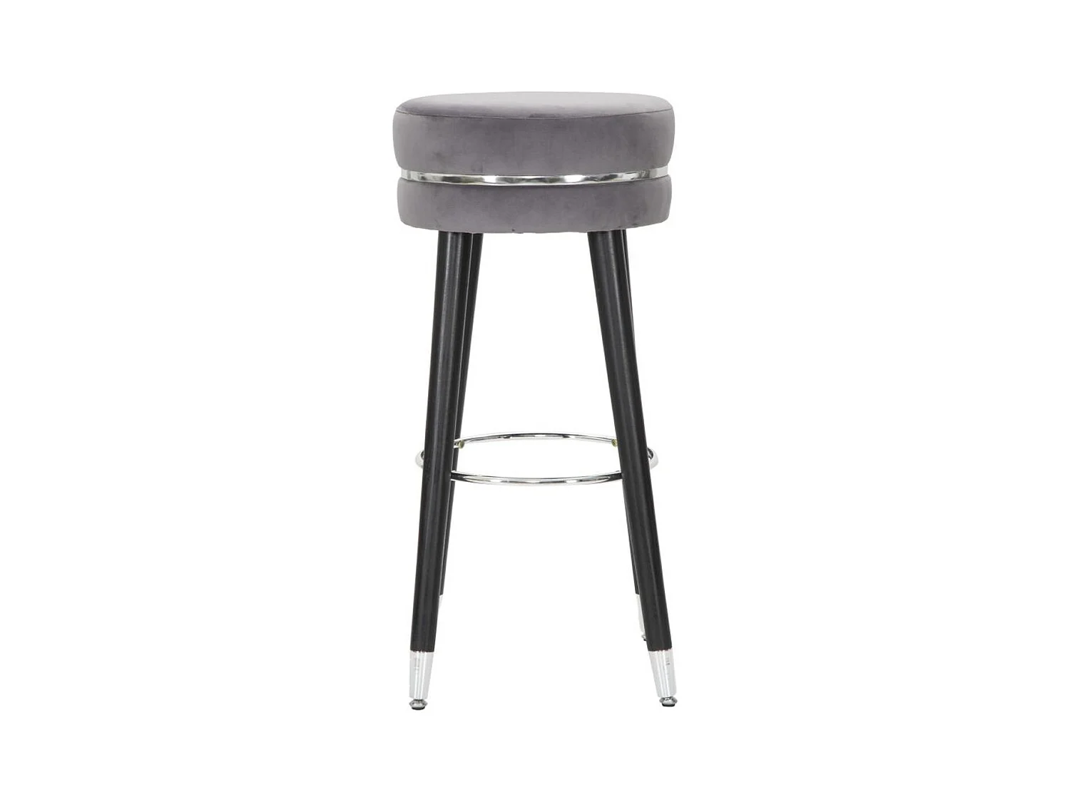 Tabouret Haut MF436, Gris, 35x35x74 cm, Seven Design