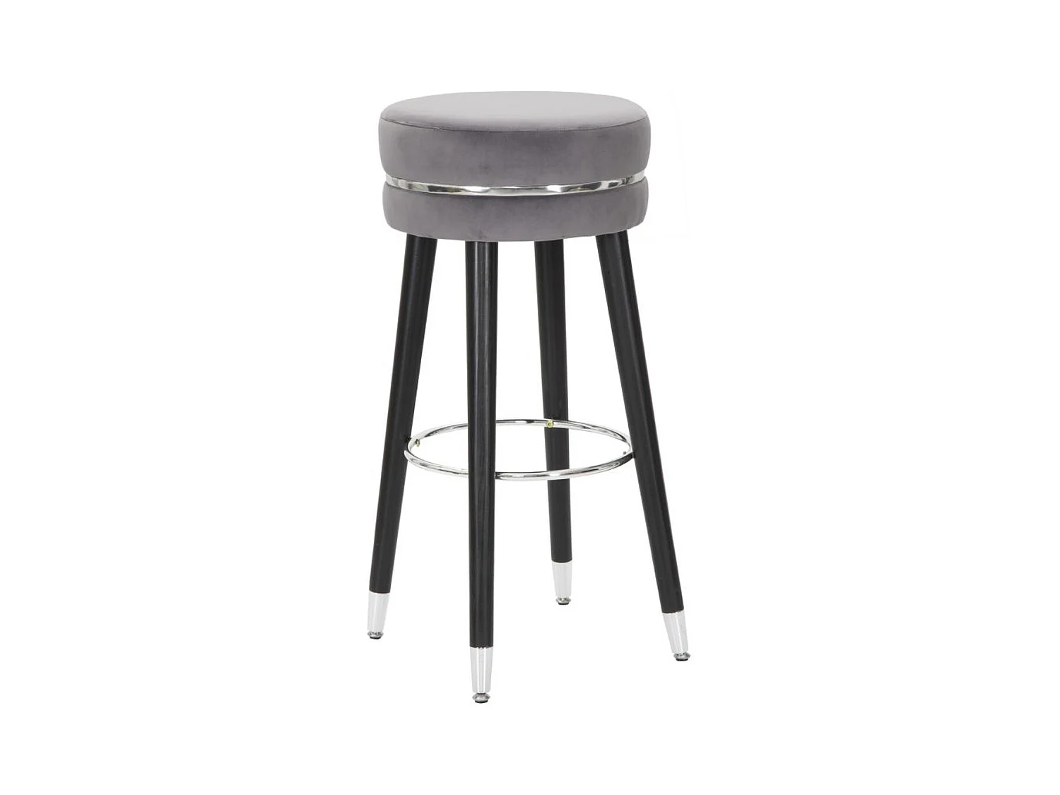 Tabouret Haut MF436, Gris, 35x35x74 cm, Epikasa